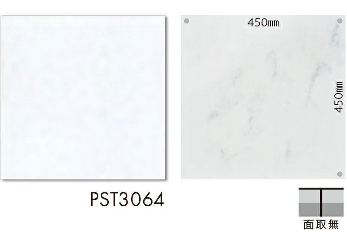 ビニル床タイル 東リ Pタイル ロイヤルストーン ビアンコカララネオ (R) PST3064 生地サンプル