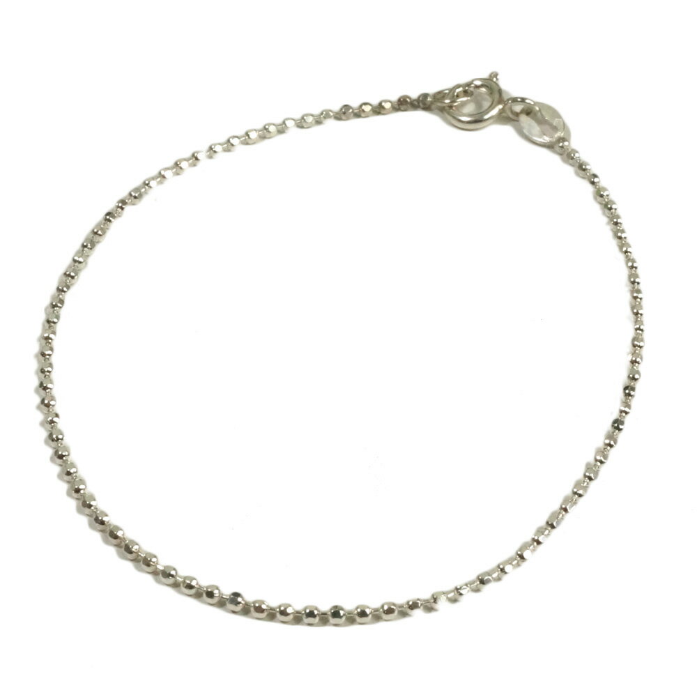 シルバー925 小さめ カッティングボールチェーン シルバーブレスレット メンズ レディース ユニセックス silver925 シルバーアクセサリー mens