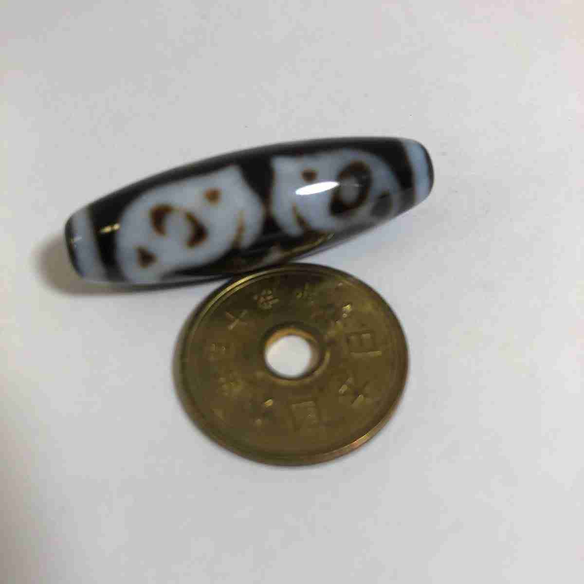 No.1578【17】 仏龍眼（タラーク）天珠 仏龍眼 タラーク ジービーズ ビーズ 天然石 メノウ 瑪瑙 アゲート アクセサリー チベット天珠