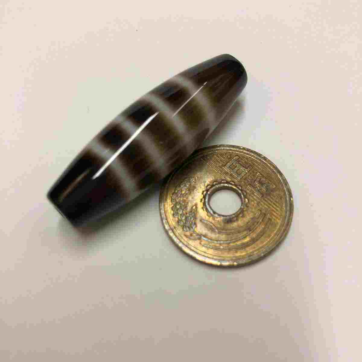 No5170【64】 線珠天珠 ジービーズ ビーズ 天然石 メノウ 瑪瑙 アゲート アクセサリー チベット天珠 天..