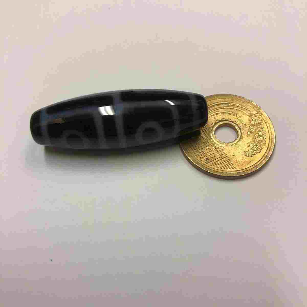 No.645【4】 四眼天珠 四眼 天珠 ジービーズ ビーズ 天然石 メノウ 瑪瑙 アゲート アクセサリー チベット天珠 チベット 風水 開運