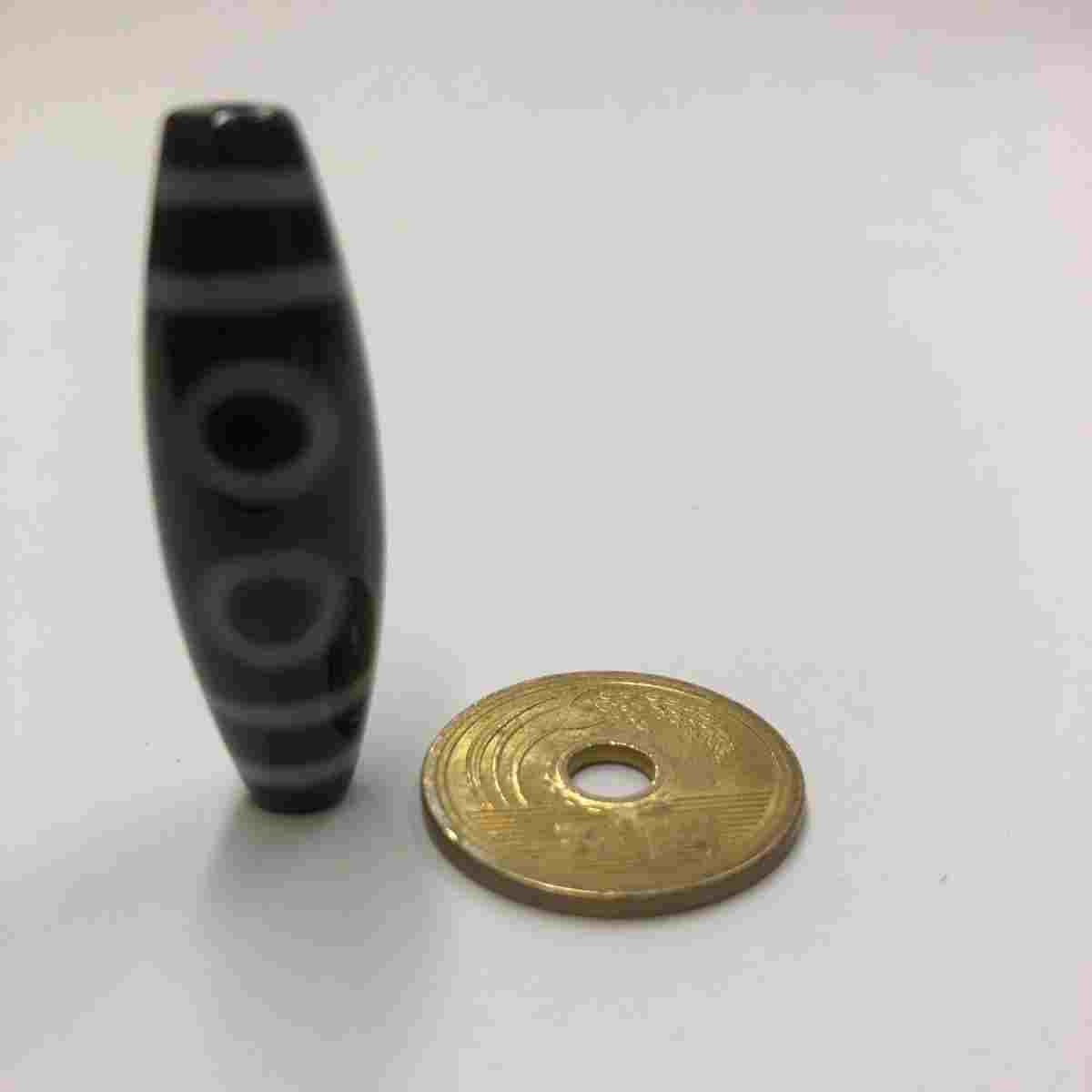 No.651【5】 五眼天珠 五眼 天珠 ジービーズ ビーズ 天然石 メノウ 瑪瑙 アゲート アクセサリー チベット天珠 チベット 風水 開運