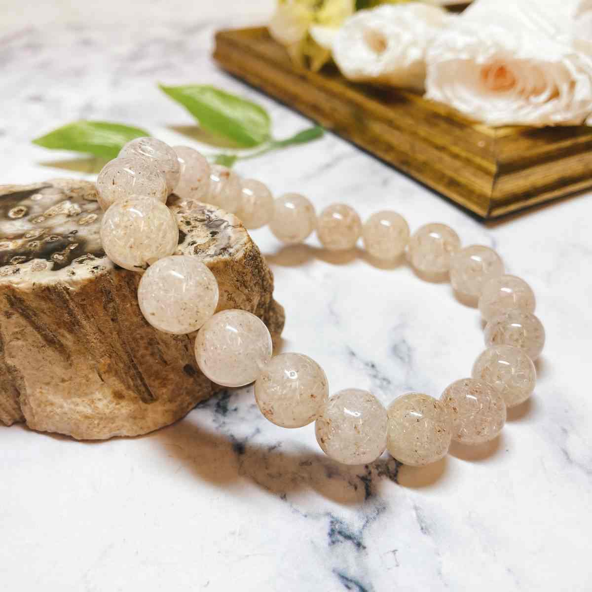 No.yE4449zzCg`NH[c10uXbgWhiteRutileQuartzbracelet12