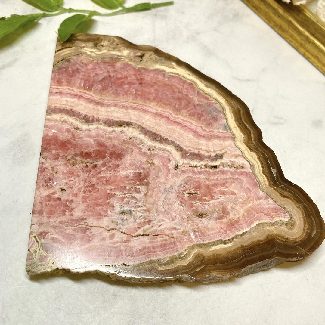 No. 【T3260】AAAインカローズ＊ロードクロサイト＊プレート＊菱マンガン鉱＊大きめ＊Incarose＊Rhodonite