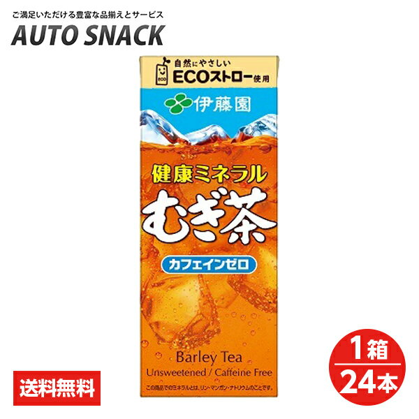 【1箱・24本】伊藤園　健康ミネラル麦茶250紙パック【送料無料】