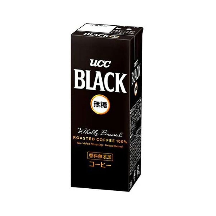 楽天オートスナック　楽天市場店【お得なクーポン配布中9/11迄】【1箱24本】UCC BLACK 無糖 200ml紙パック