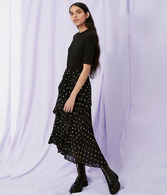 maje TROMPE SHIRT DRESS　 ワンピース