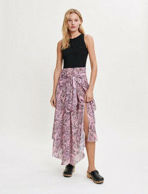 maje Paisley-print trompe dress ワンピース