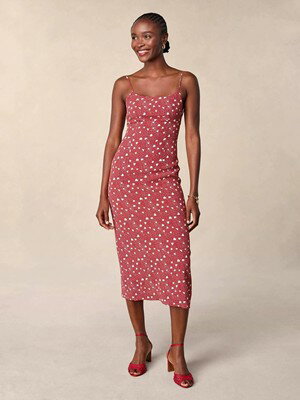 Rouje ルージュ ANNICK DRESS FLOWY MIDI DRESS WITH OPEN BACK ワンピース