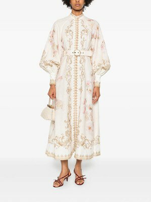 ZIMMERMANN ジマーマン floral-print buttoned dress ワンピース ドレス