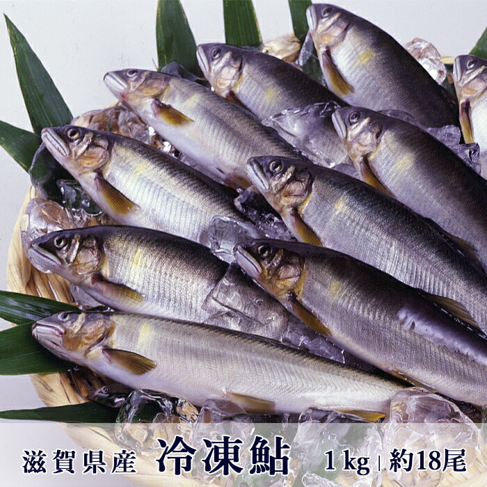 滋賀県産 冷凍鮎 1kg (小サイズ 約18~20尾) ＜ あゆの店 きむら ＞【 あゆ アユ 鮎 魚 川魚 バーベキュー BBQ キャンプ 冷凍 新鮮 滋賀 琵琶湖 ギフト グルメ 】のサムネイル
