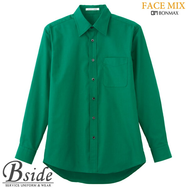 【FACE MIX フェイスミックス】ブロードレギュラー　カラー長袖シャツ fb4526u （BON