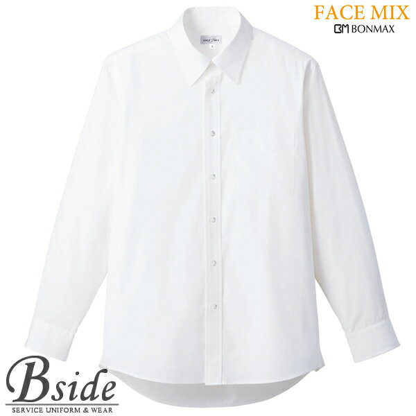 【FACE MIX フェイスミックス】ブロードレギュラー　 カラー長袖シャツ fb4534u （BO