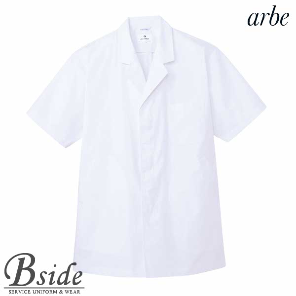 樂天商城 - アルベ【arbe】白衣（半袖）［男］【CHITOSE チトセ】AB6407（メンズ）【白衣コレクション】（厨房服 和食・中華・居酒屋・食堂）おしゃれな飲食店用衣料