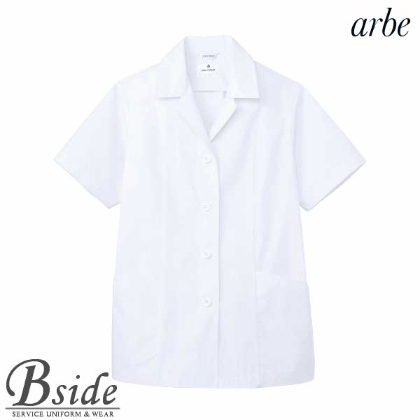 樂天商城 - アルベ【arbe】白衣（半袖）［女］【CHITOSE チトセ】AB6409（レディース）【白衣コレクション】（厨房服 和食・中華・居酒屋・食堂）おしゃれな飲食店用衣料