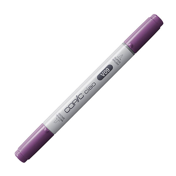 Rakuten - コピックチャオ V09 1本 単品 バイオレット Violet 紫 パープル COPIC ciao マーカー コミック 漫画 イラスト