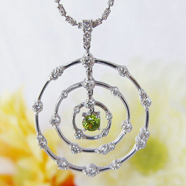 1.20ctK18WGネックレスグ...