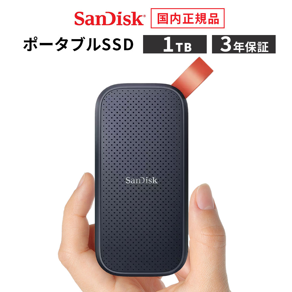 【安心のメーカー3年保証】 1TB ポータブル SSD 外付
