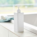 ディスペンサー 山崎実業 正規品 tower タワー たっぷり洗剤が出るディスペンサー ワンプッシュでたっぷり出せる 容量500ml お風呂 バスルーム 袋のまま ディスペンサーボトル お風呂 シャンプー ホワイト