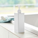 ディスペンサー 山崎実業 正規品 tower タワー たっぷり洗剤が出るディスペンサー ワンプッシュでたっぷり出せる 容量500ml お風呂 バスルーム 袋のまま ディスペンサーボトル お風呂 コンディショナー ホワイト