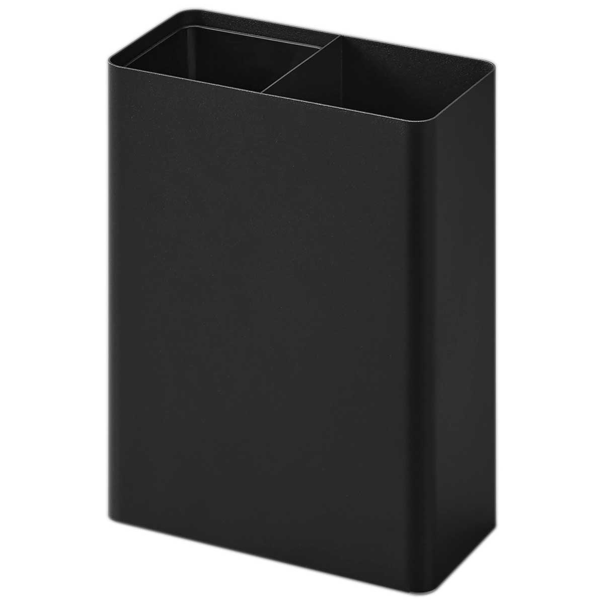 衣類用粘着クリーナースタンド 山崎実業 正規品 tower タワー マグネット粘着クリーナースタンド収納&ダストボックス ダストボックスは取り外し可能 玄関扉 マグネット収納 ミニごみ箱 衣類用粘着ローラー ホルダー ブラック