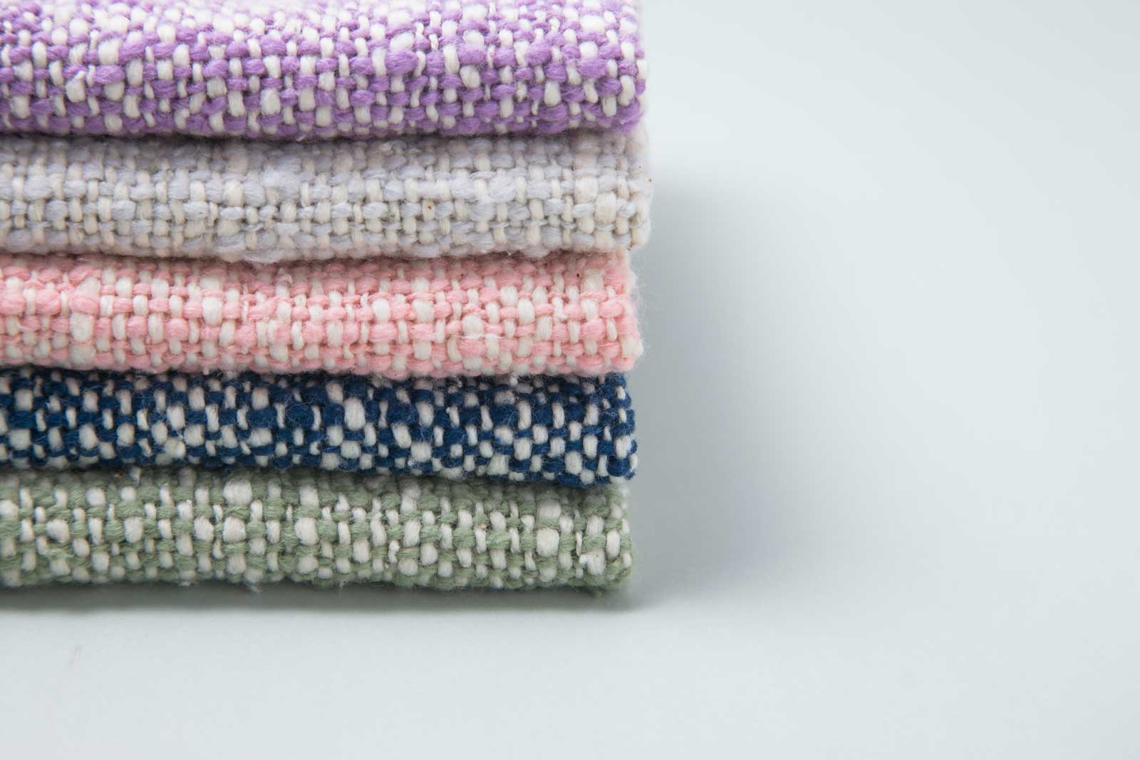 ハンカチ 100％ 100パーセント 100percent CARACOL 使い心地は柔らかで軽いハンカチ 日本製 ガラ紡 オーガニックコットン はんかち からこる ネイビー 2