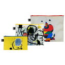 ポーチセット ローキー LOQI 正規品 Zip Pockets Recycled 世界で愛されるLOQI ファスナー付き ジップポーチ 絵画 ジッパーポーチ ...
