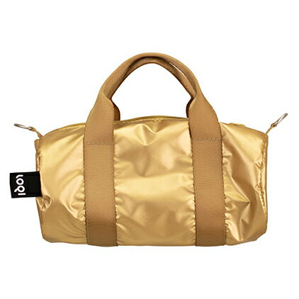 ショルダーバッグ ローキー LOQI 正規品 Small Weekender 世界で愛されるLOQI 撥水加工 ポーチバッグ ドラムバッグ ボストンバッグ スモールウィークエンダー METALLIC Collection メタリック マットゴールド