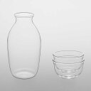 酒器セット ティージー TG 深澤直人 Heat-resistant Sake Set 標準以上のハイクオリティーを 耐熱ガラス 徳利 おちょこ 日本酒 耐熱ガ...
