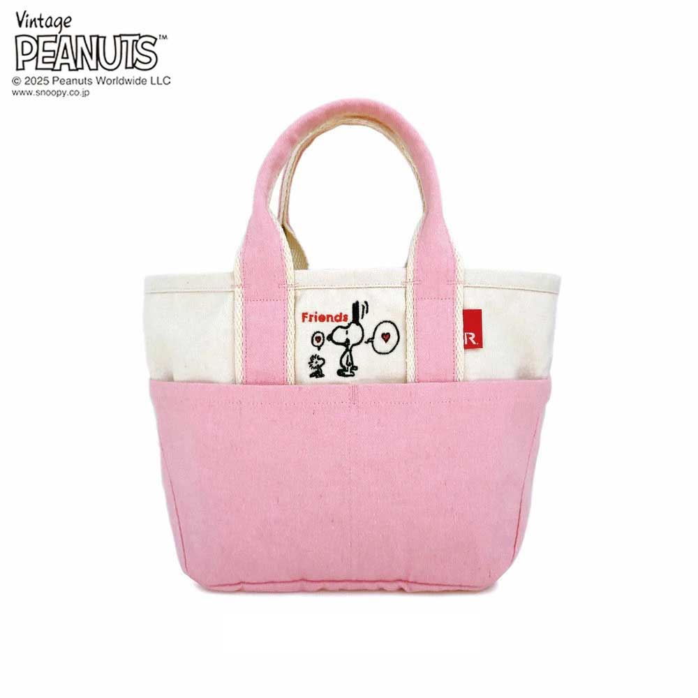 2025新作 スヌーピーバッグ 正規品 ROOTOTE ルートート IP.ベビールー.ピーナッツ-0D 内外に5つの充実ポケット ミニトート ミニバッグ ミニサイズ 小さめ スヌーピーグッズ トートバッグ baby roo PEANUTS 8423 フレンズ