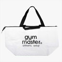 トートバッグ gym master ジムマスター 正規品 PPトートバッグ 軽量で丈夫な大容量トート カナダ キャンプ ピクニック エコバッグ トート バッグ 大容量 ファスナー開閉 ホワイト