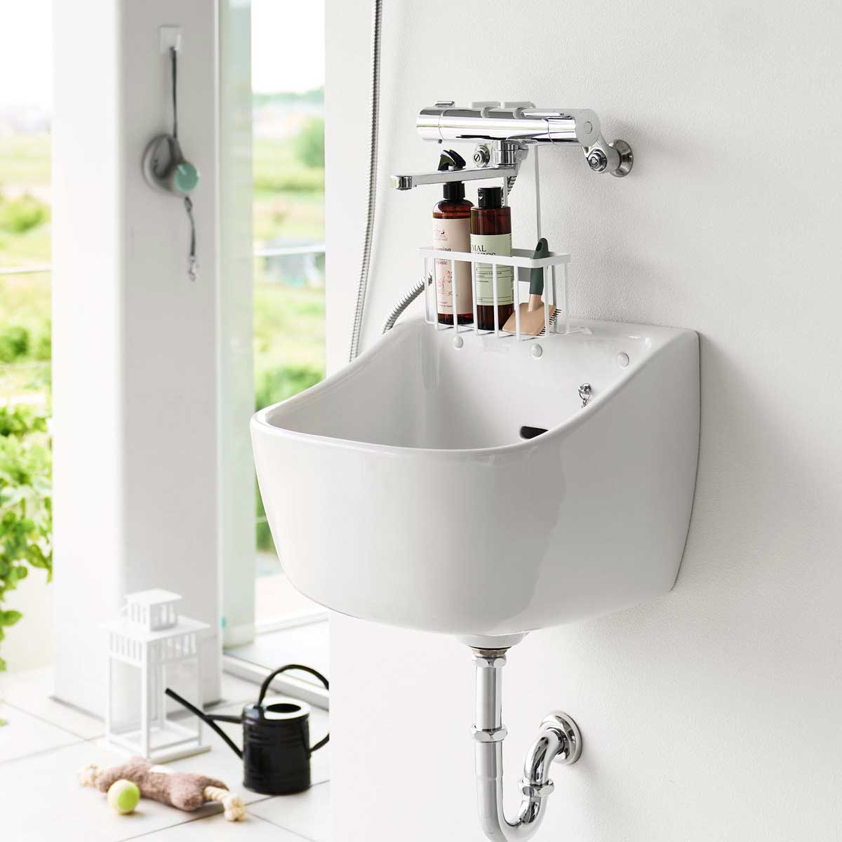 スロップシンク周り収納 山崎実業 正規品 tower タワー 蛇口にひっかける収納ラック 蛇口にひっ ...