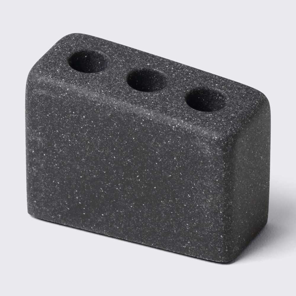 Other - ペン立て 正規品 ideaco イデアコ Pen cube 3 環境にやさしいサスティナブル 3本挿し ペンホルダー ペンスタンド ペンキューブ3 ストーンサンドブラック