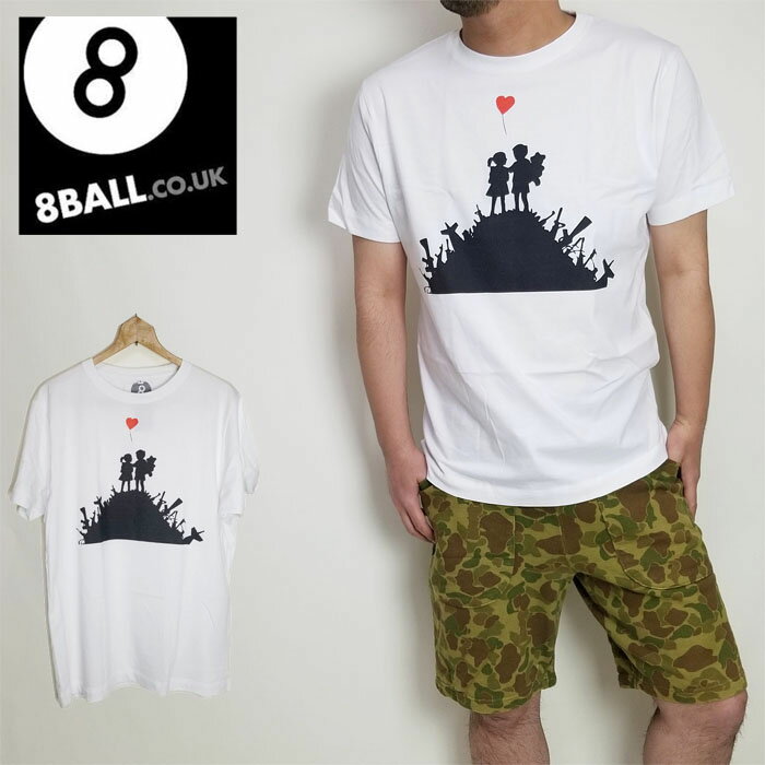 8BALL バンクシー Tシャツ プリント Blur 風船 メンズ レディースサイズ
