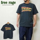 【SALE】【15%OFF】freerage Tシャツ メンズ フリーレイジ 日本製 リサイクルコットン プリントTシャツ 半袖 FREE to the RAGE 223BC733-C