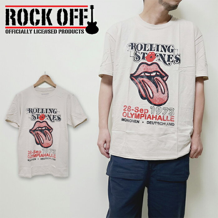 【SALE】【20%OFF】ローリングストーンズ Tシャツ ROCKOFF バンドTシャツ ロックT プリントT ROLLING STONES