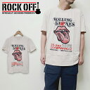 【SALE】【20%OFF】ローリングストーンズ Tシャツ ROCKOFF バンドTシャツ ロックT プリントT ROLLING STONES 1