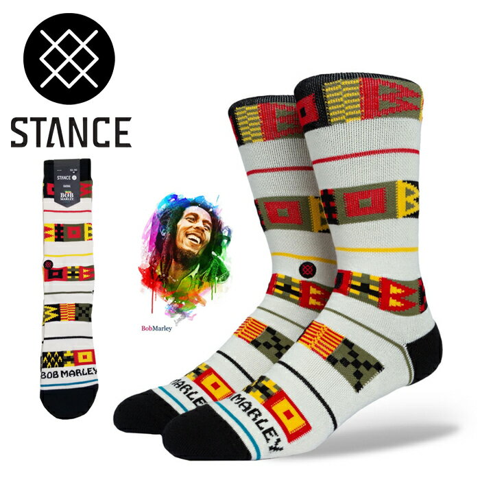 STANCE 靴下 メンズ ソックス くつ下 BOB MARLEY ボブマーリー コラボコレクション スタンスソックス【国内正規品】