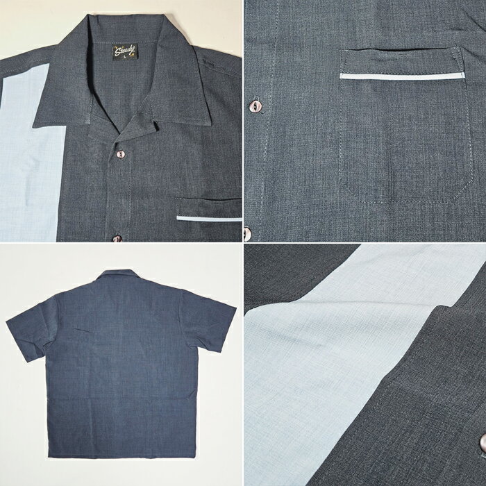 【ポイント15倍】Steady Clothing ボウリングシャツ 半袖シャツ 春夏 ステディクロージング BOWLING SHIRTS メンズ アメリカ製 ボーリングシャツ