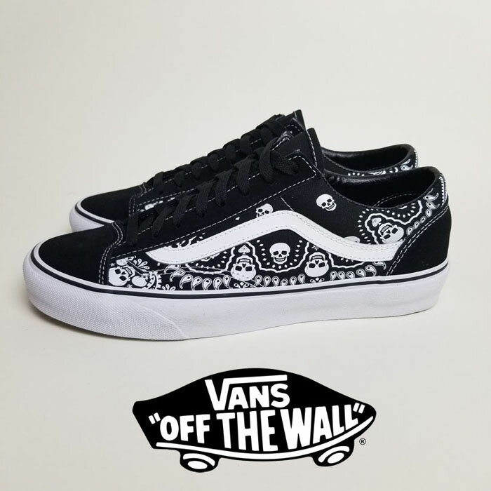 【SALE】VANS Style36 スタイル36 アメリカ企画 USA スニーカー バンズ スカル ドクロ ペイズリー