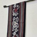 【5/6迄sale最大20%OFFクーポン】 イカット 200×30cm 紫系 003 アジアン ファブリック 生地 壁掛け 紺色 ウォールデコレーション テー...