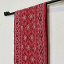 【5/6迄sale最大20%OFFクーポン】 イカット 200×27cm 赤系 赤 001 アジアン ファブリック 生地 布 壁掛け ウォールデコレーション テ...