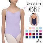 ＼ワンタフフルデー10%OFFクーポン／バレエ レオタード 子供 / ジュニア 【Wear Moi ウェアモア】 ABBIE アビー フロントピンチ キャミソール レオタード マイクロファイバー スカートなし 【バレエショップ アラベスク】 100 120 130 140 シンプル コンクール