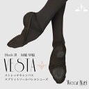 ＼LINEお友達300円OFF／バレエシューズ 【Wear Moi ウェアモア】 VESTA ヴェスタ 黒 ブラック 標準幅 広幅 ワイド スプリットストレッチキャンパス M幅 普通幅 W幅 幅広 ダンス シューズ【バレエショップ アラベスク】