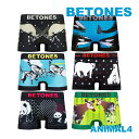 BETONES ビトーンズ ボクサーパンツ メンズ トランクス かわいい ギフト ANIMAL4 アニマル4 アンダーウェア 下着 フリーサイズ パンダ シロク...