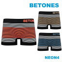 【最大1000円オフクーポン対象】BETONES ビトーンズ ボクサーパンツ メンズ トランクス かわいい ギフト NEON4 ネオン4 ボーダー アンダーウェ...