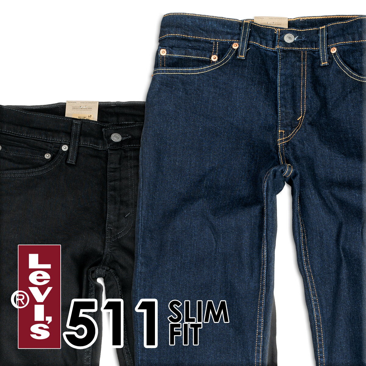 【最大1000円オフクーポン対象】リーバイス 511 ブラック ジーンズ デニム スキニー スリム ストレッチ Levi 039 s 【送料無料】【買い回り】