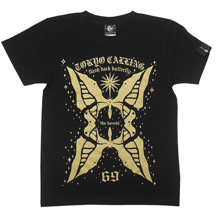 butterfly Tシャツ (ブラック) BPGT sp010tee-bk -Z- 半袖 黒色 バタフライ 蝶々 ちょうちょ 昆虫 アメカジ カジュアル プリント メンズ レディース ペア ユニセックス ファッション 大きいサイズ コットン綿100% Tシャツ屋さんバンビ【RCP】