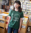 楽天Tシャツ屋さん　バンビsweets Tシャツ （IVグリーン） BPGT sp013tee-ivg-F- 半袖tee トップス かわいい 落書き 象 ゾウ アニマル柄 動物 どうぶつプリント イラストレーション オリジナル カジュアル メンズ レディース 男女兼用 深緑色 綿100％ 春夏秋服コーデ Tシャツ屋さんバンビ【RCP】