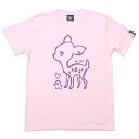 my girl Tシャツ (ライトピンク) BPGT sp017tee-lp-F- 半袖 桃色 バンビ 子鹿 こじか 動物イラストレーション かわいい 可愛い ロゴ キャラ カジュアル メンズ レディース ペア ユニセックス おしゃれ 大きいサイズ 春夏秋服コーデ Tシャツ屋【RCP】 その1